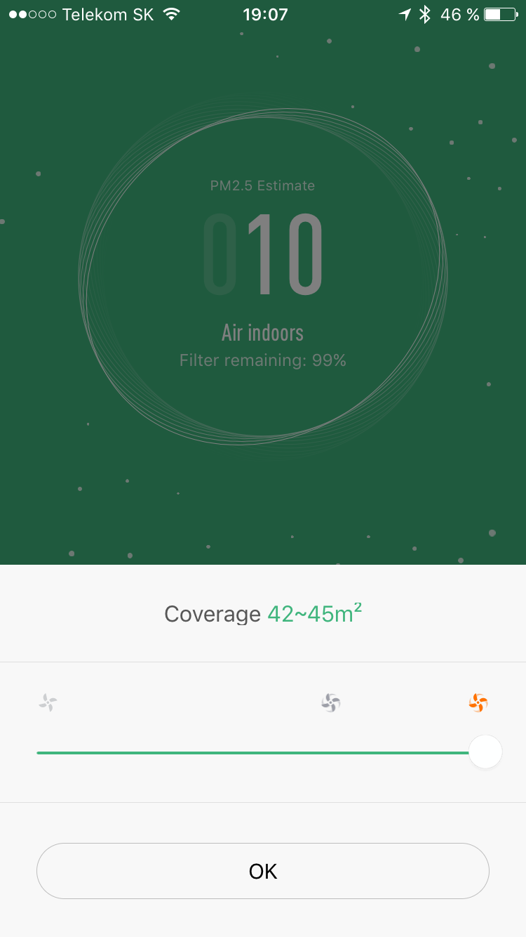 air quality coverage settings