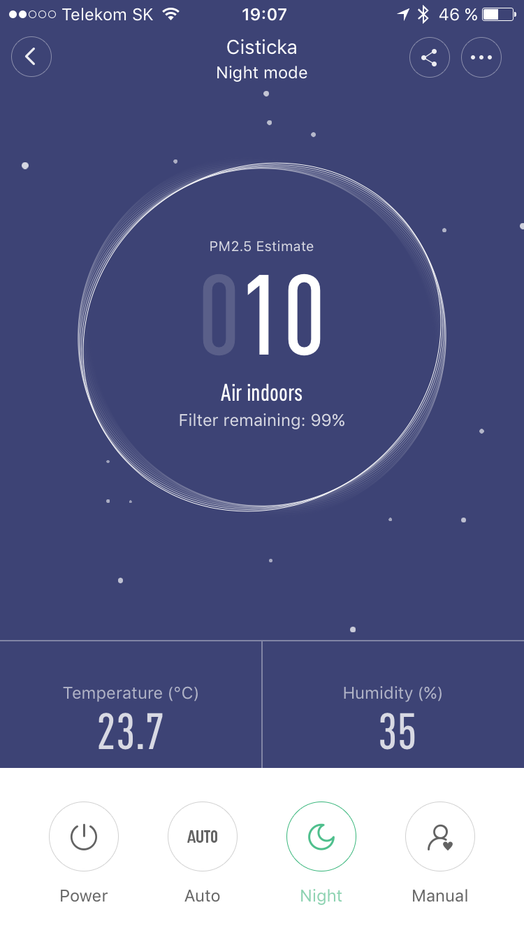 air quality night mode