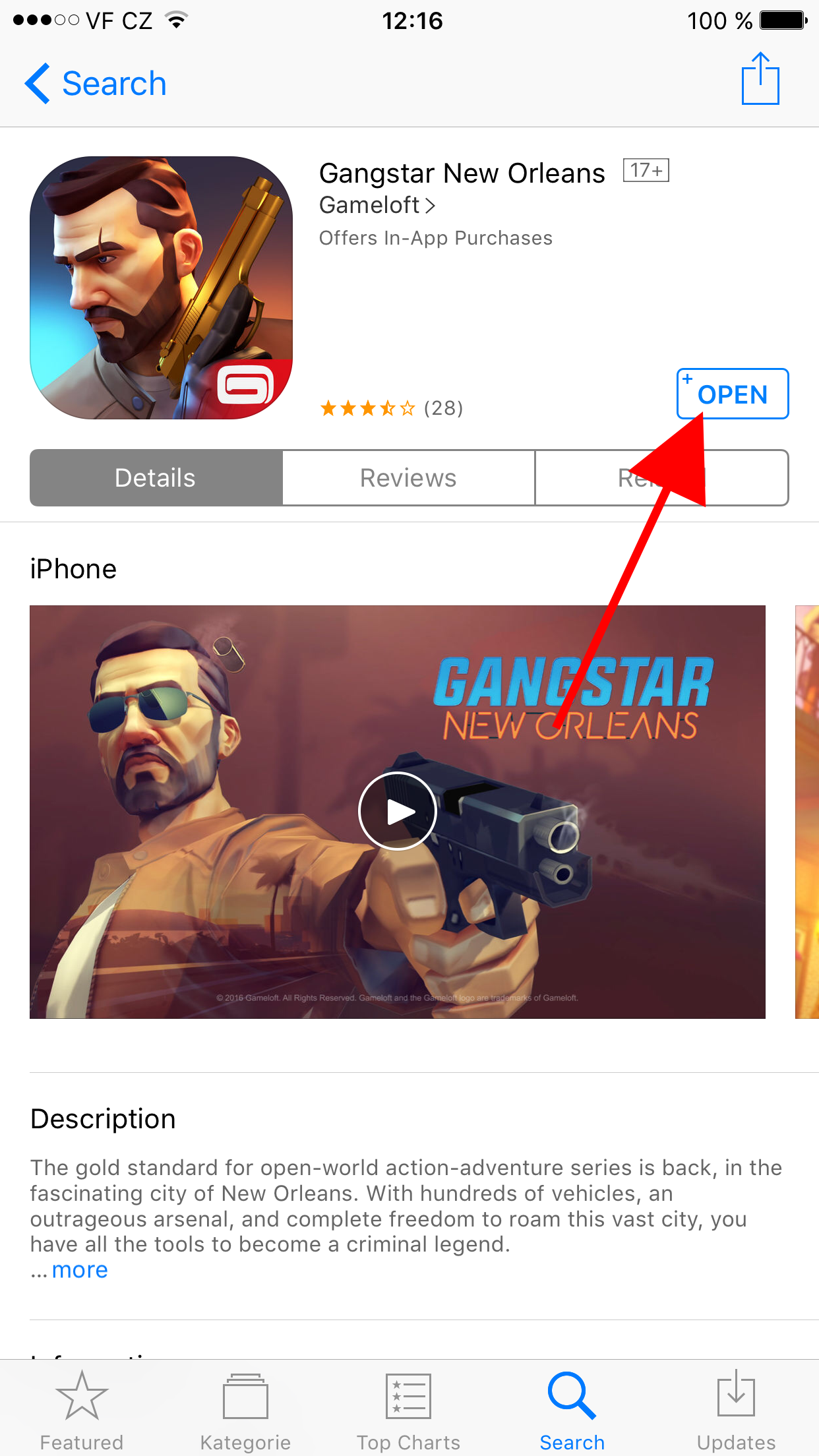 app store open app