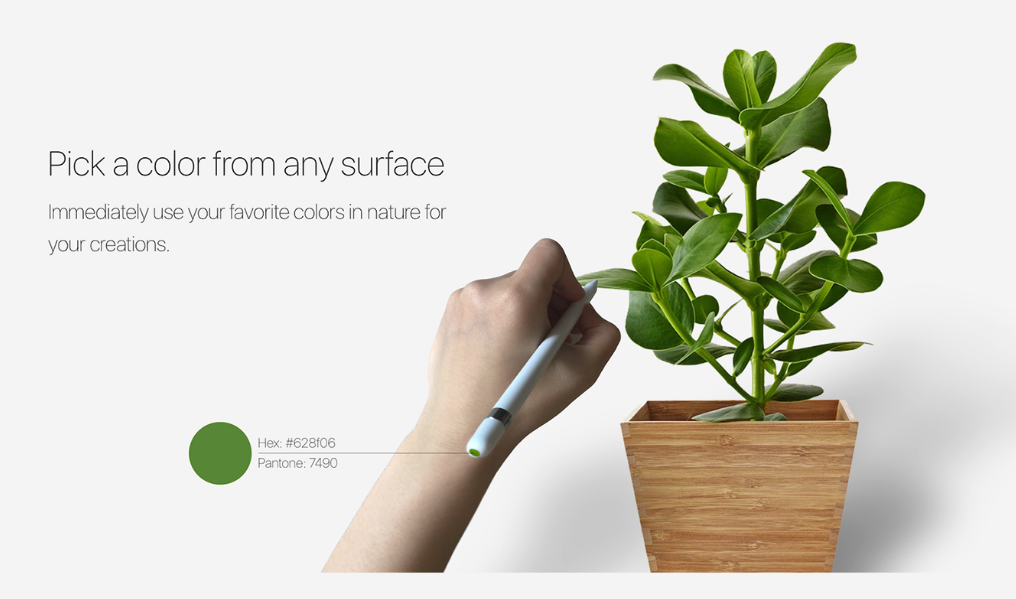 color picking stylus plant