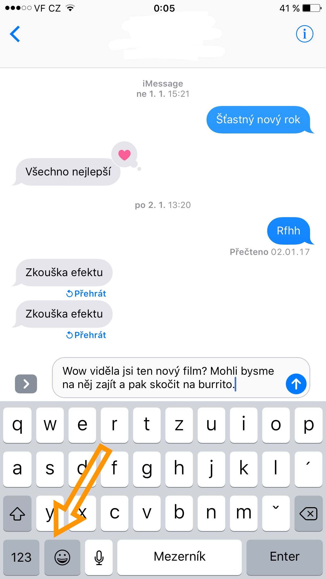 imessage conversation screen