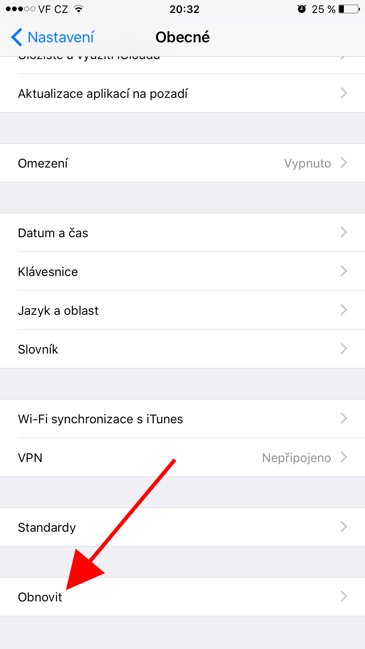 iphone general reset