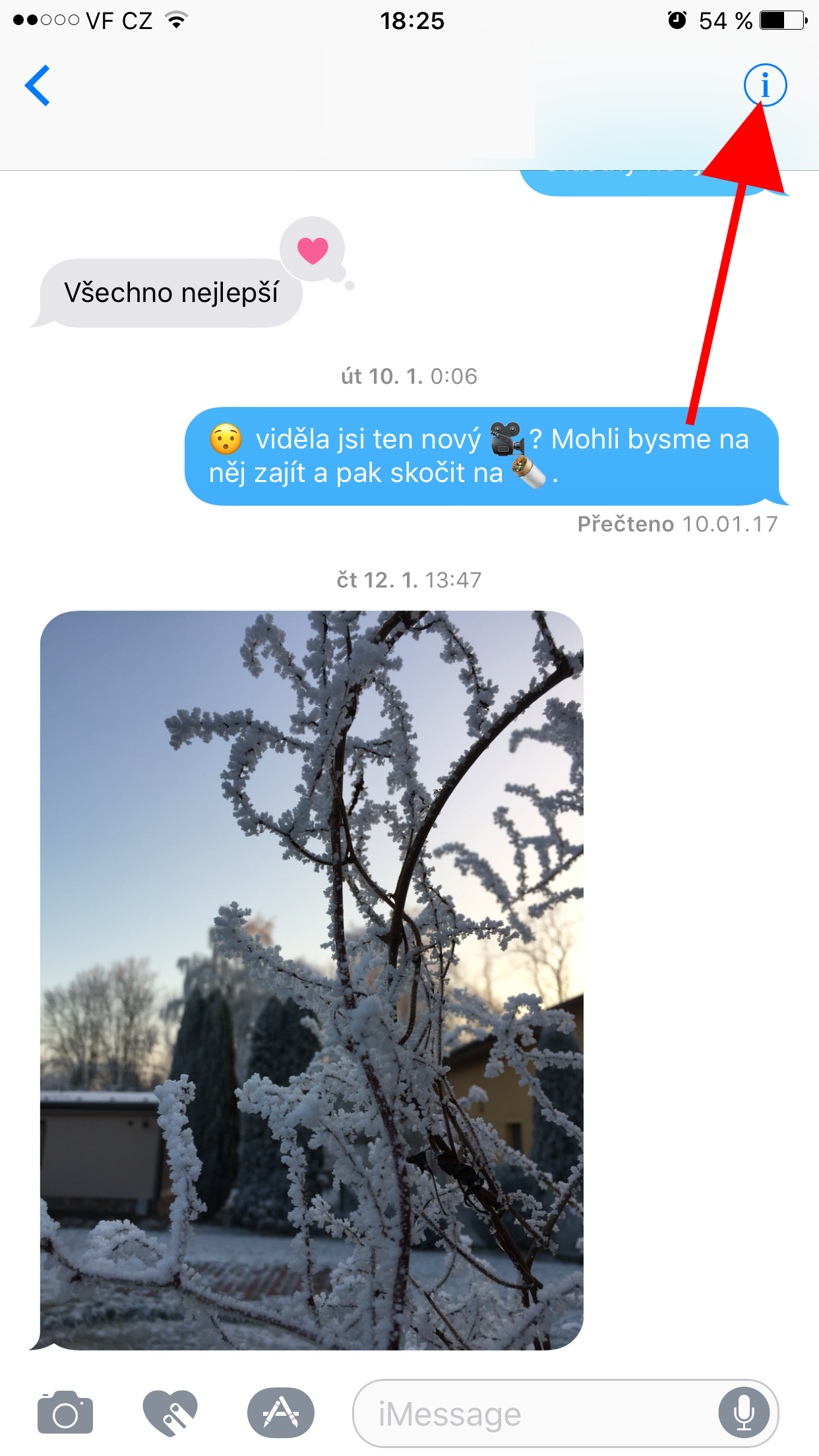 iphone messages info