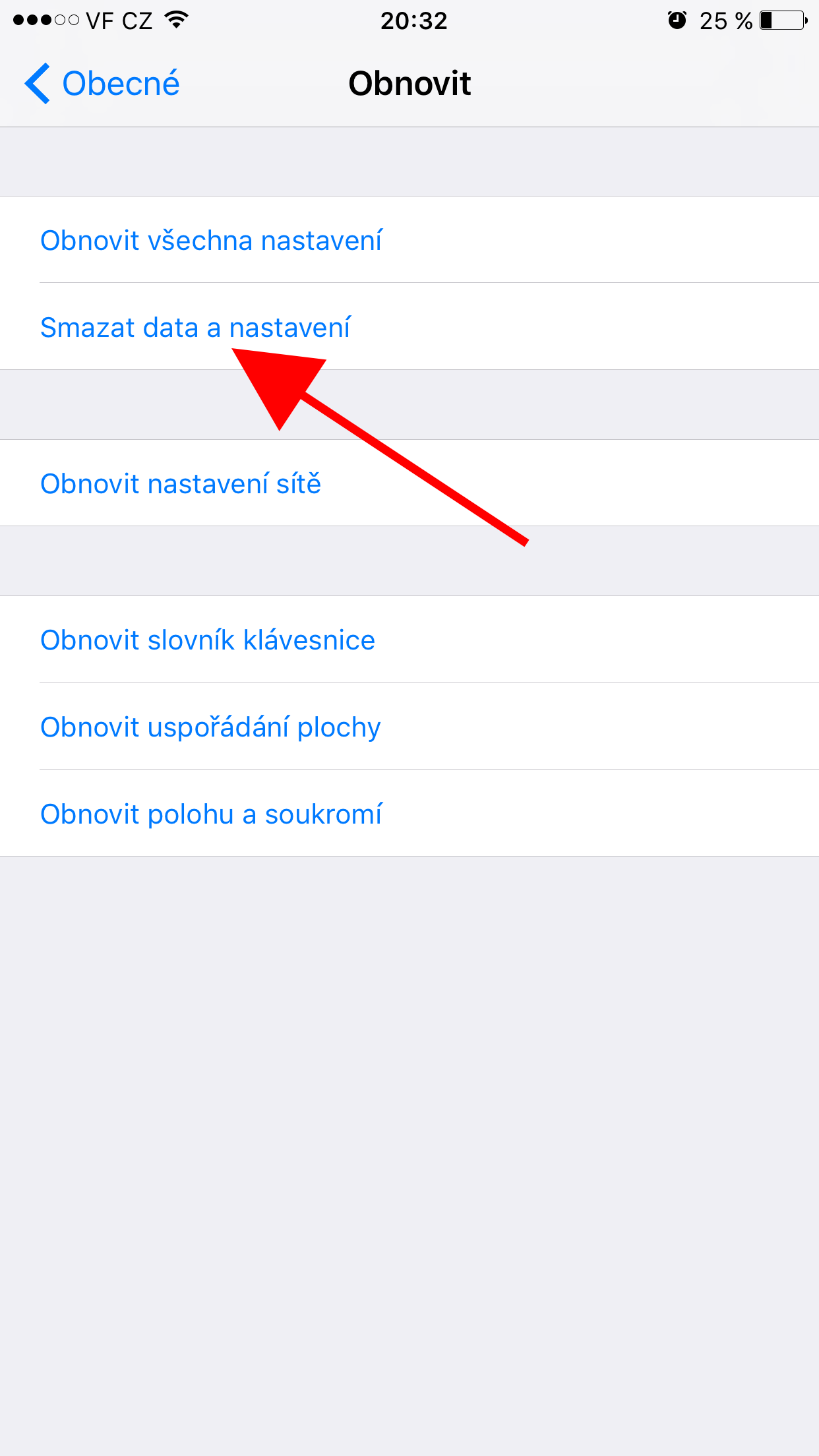 iphone reset erase all content