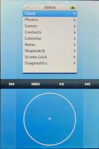 ipod diagnostics interface
