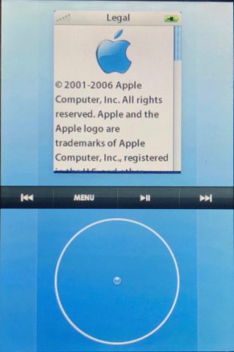 ipod legal info