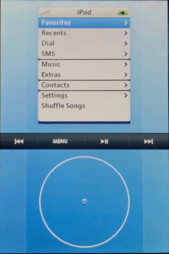 ipod main menu