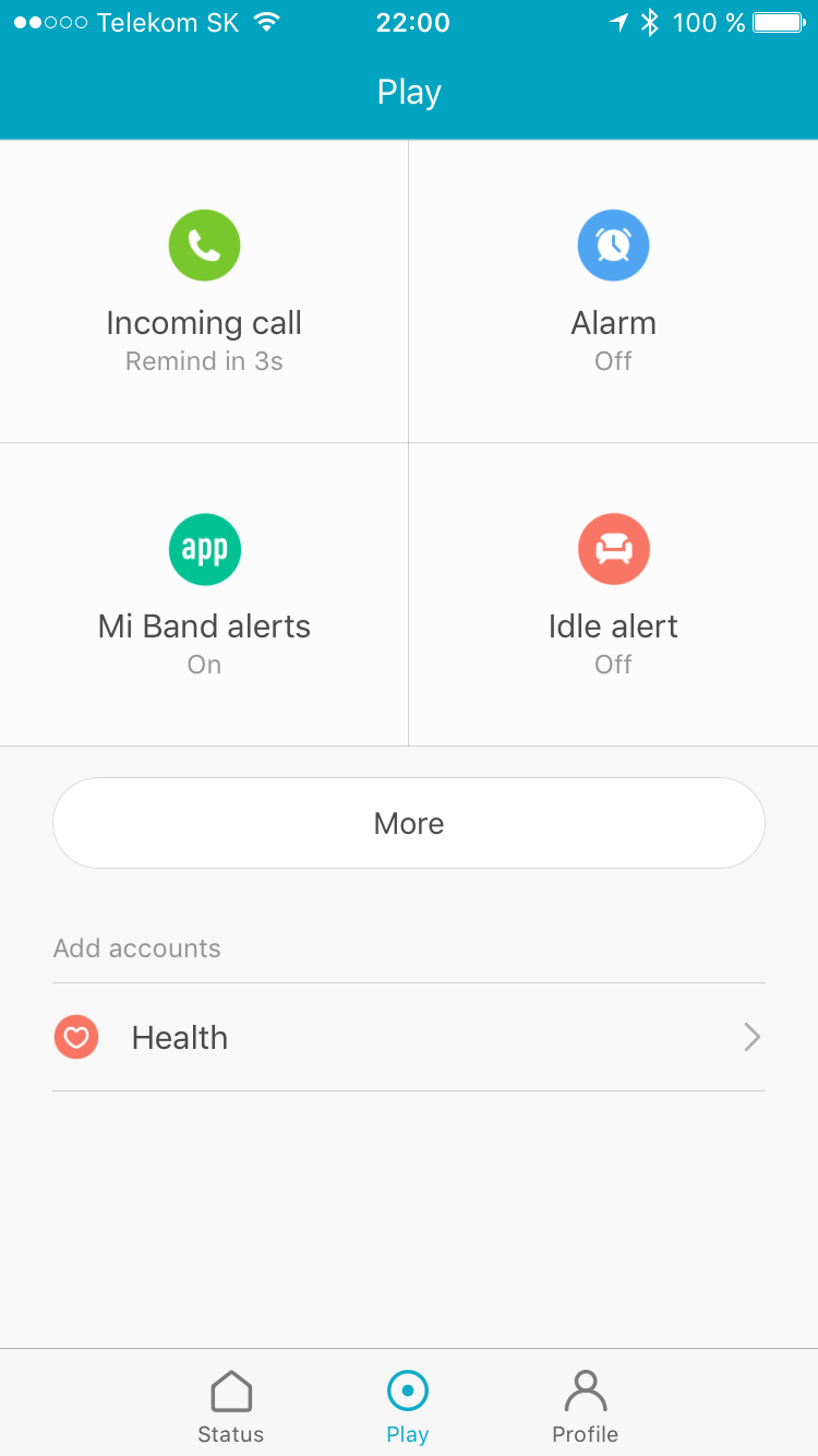mi band 2 play screen