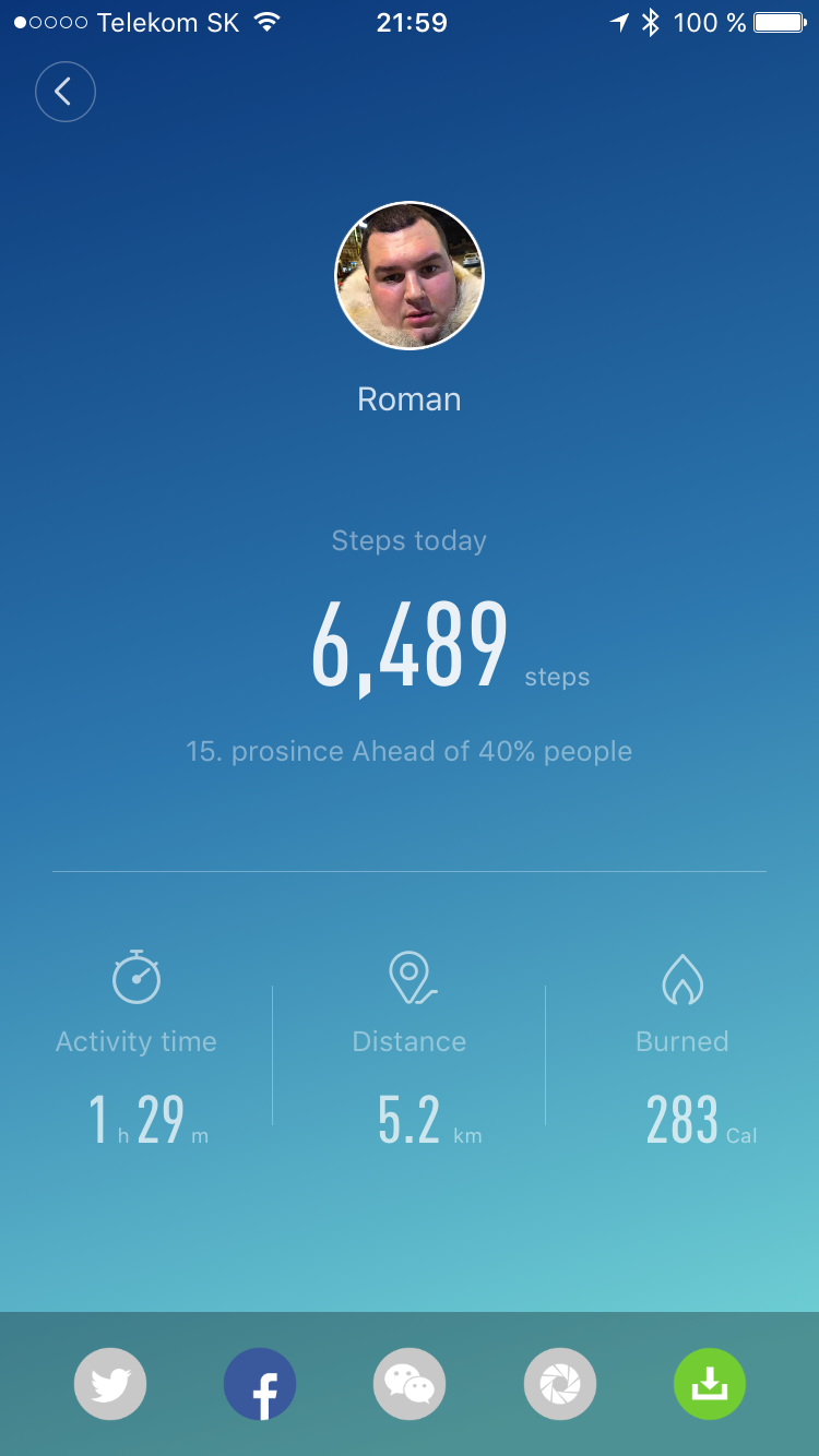 mi fit activity summary
