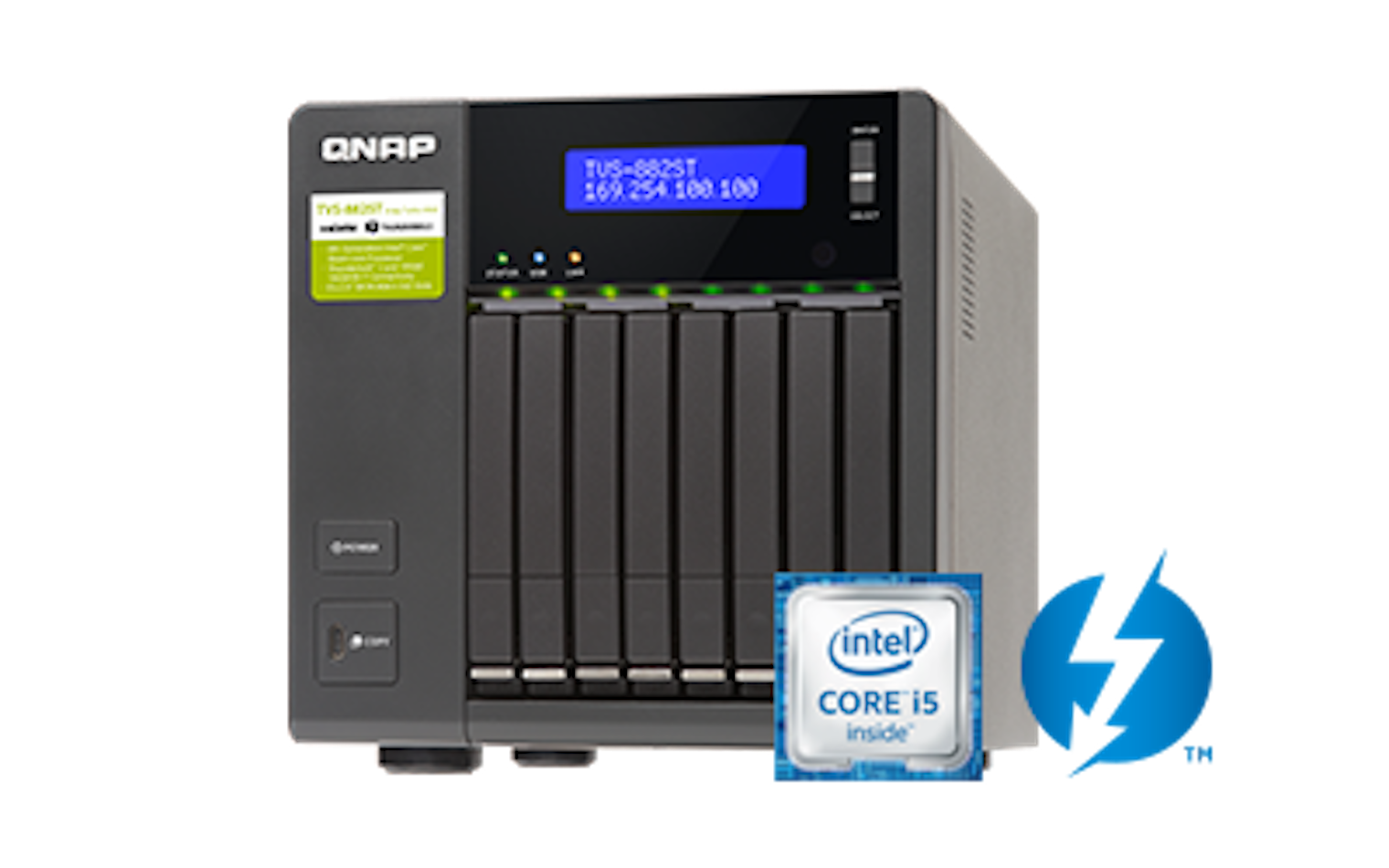 qnap nas front view