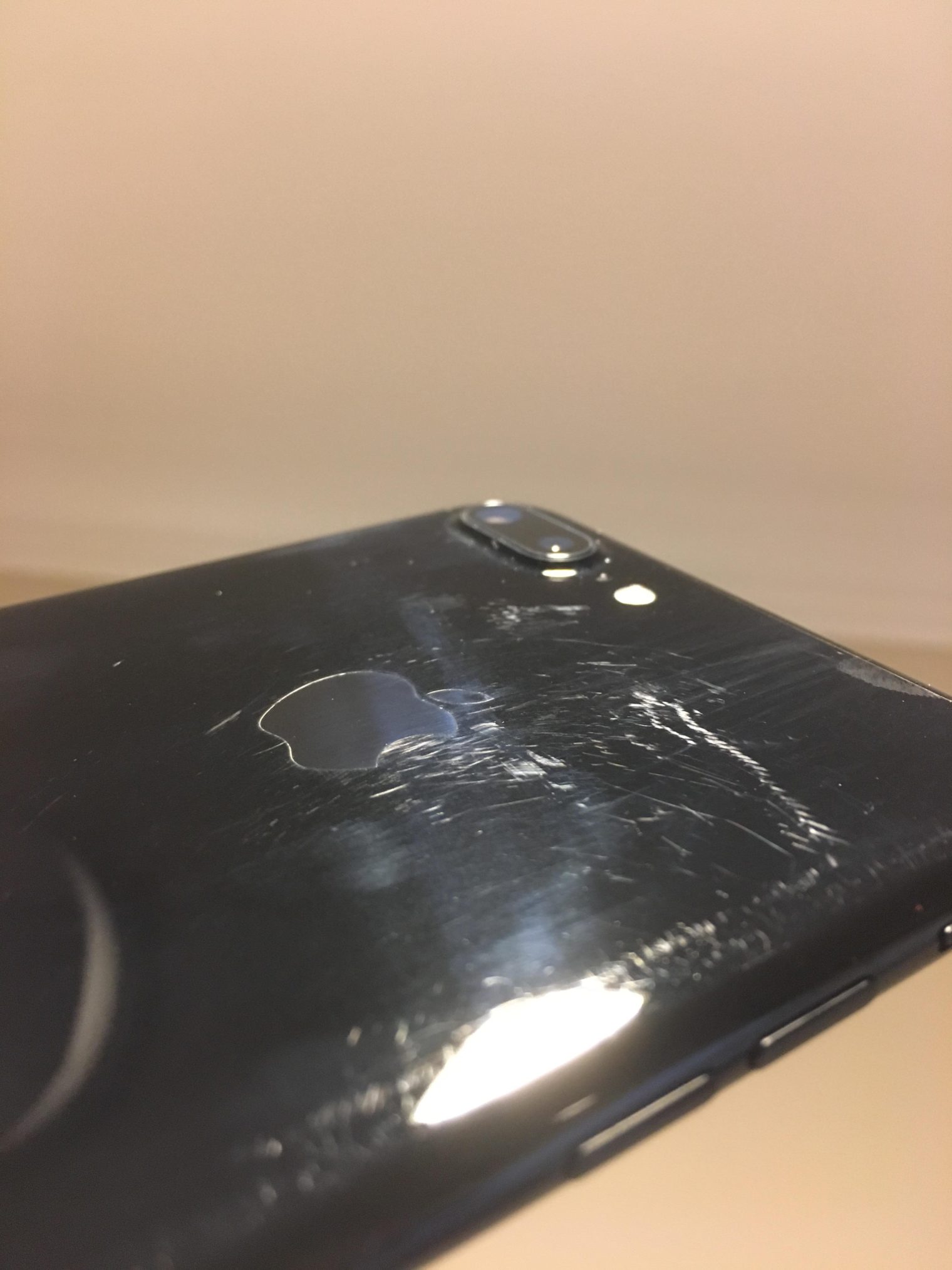 scratched iphone back