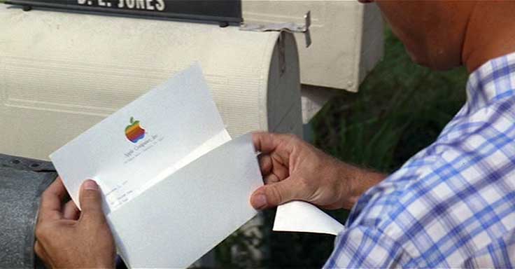 apple invitation envelope