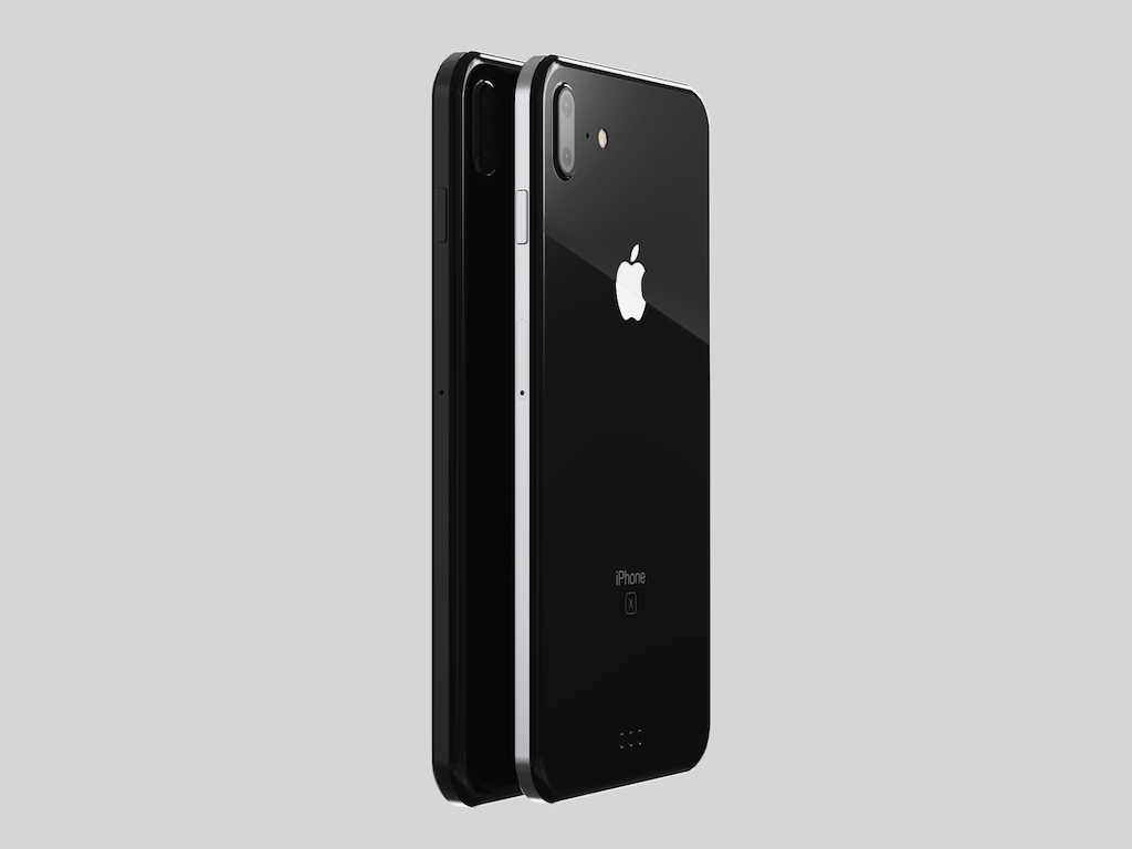 black iphone dual view