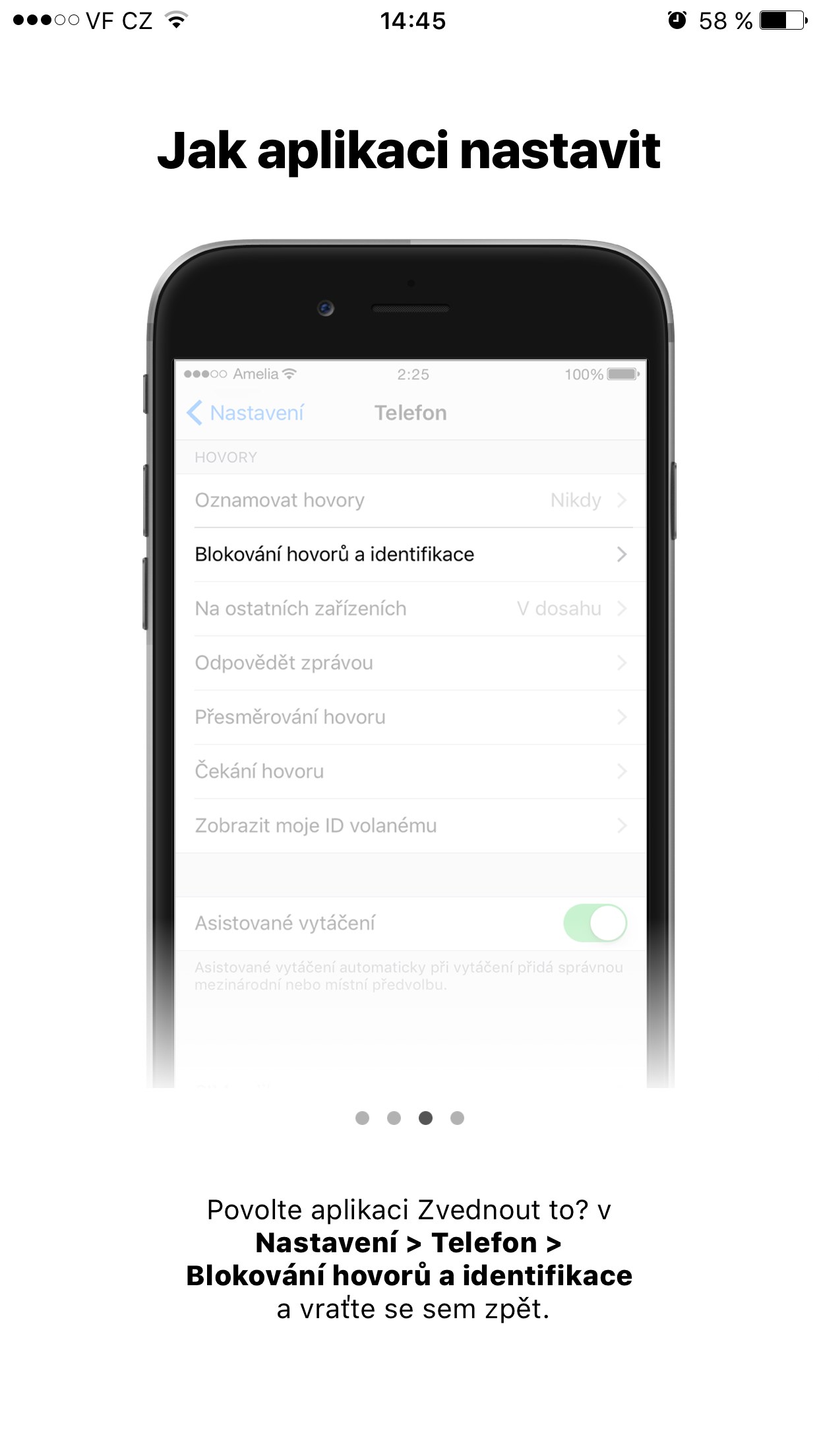 call blocking settings