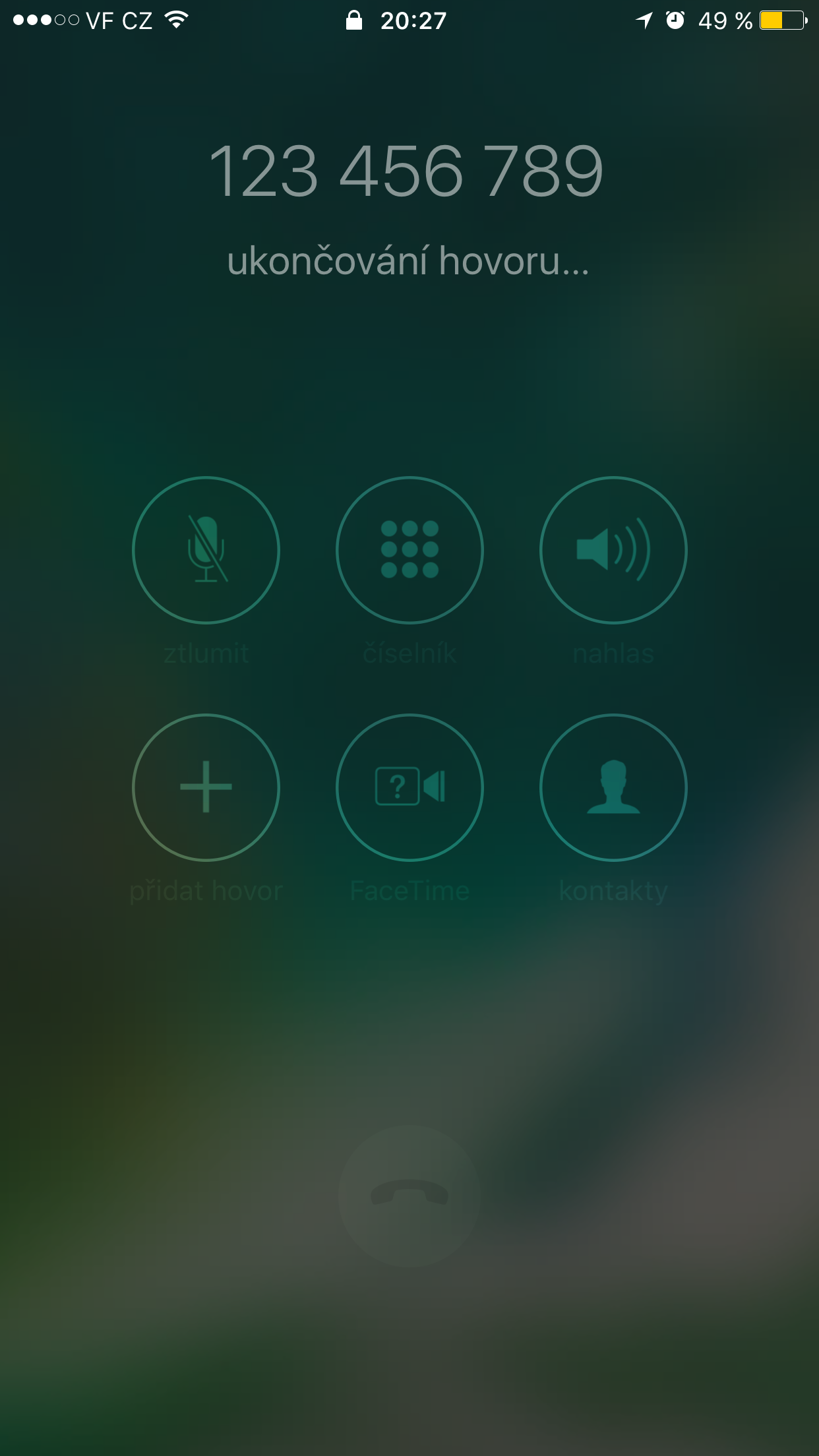 iphone call interface