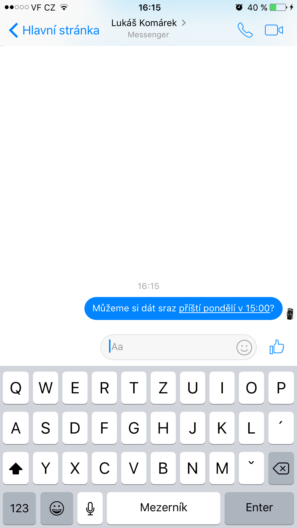 messenger chat scheduling