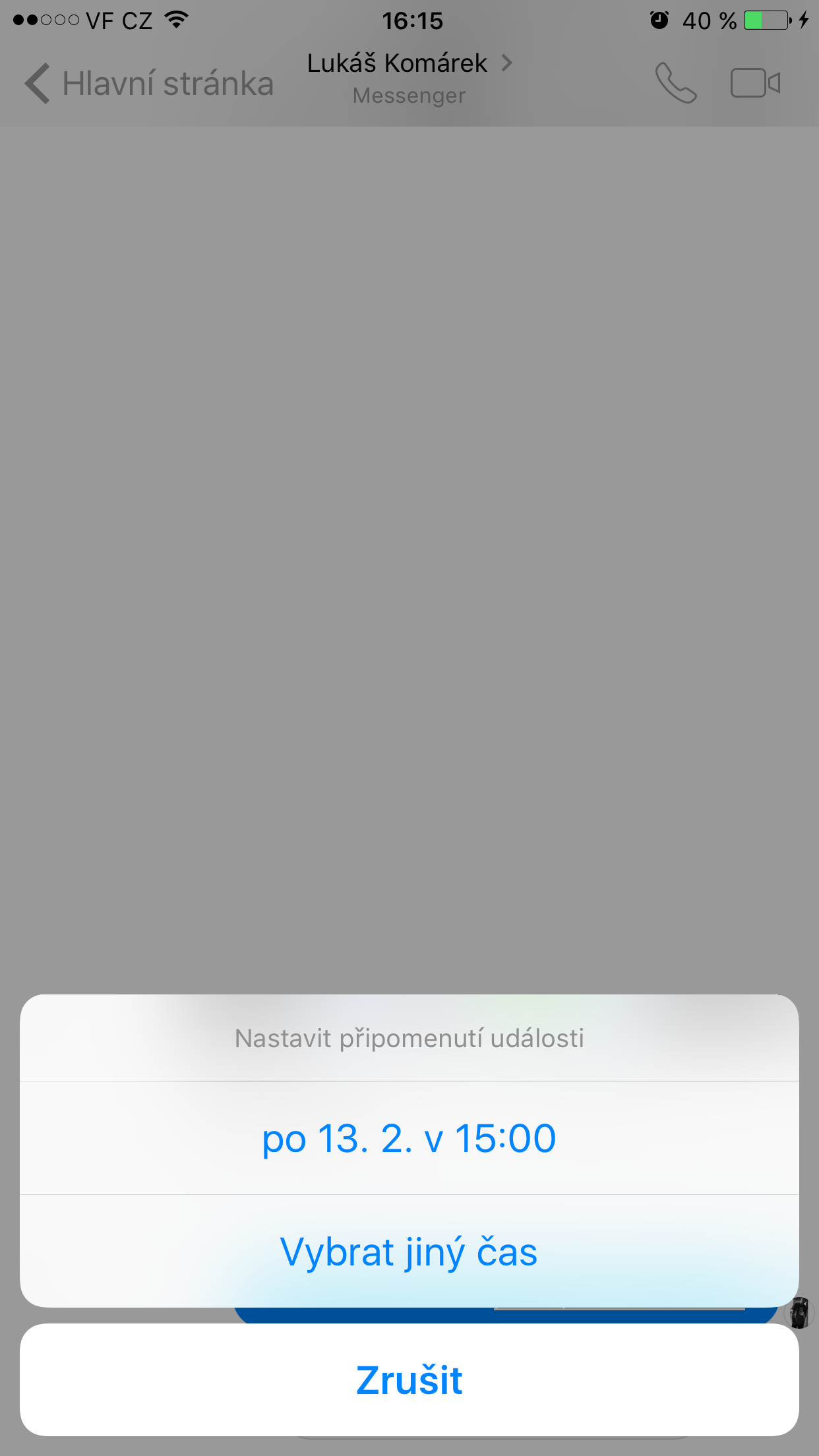 messenger event reminder