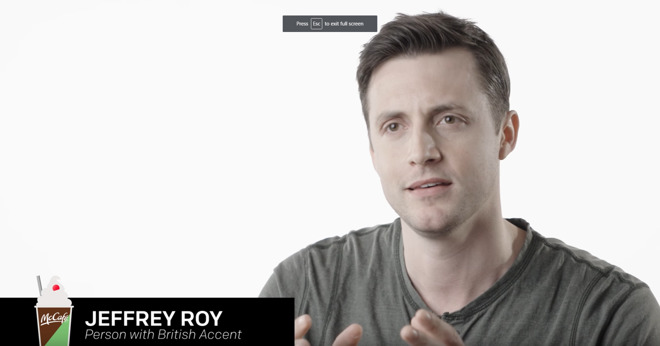 person talking on camera