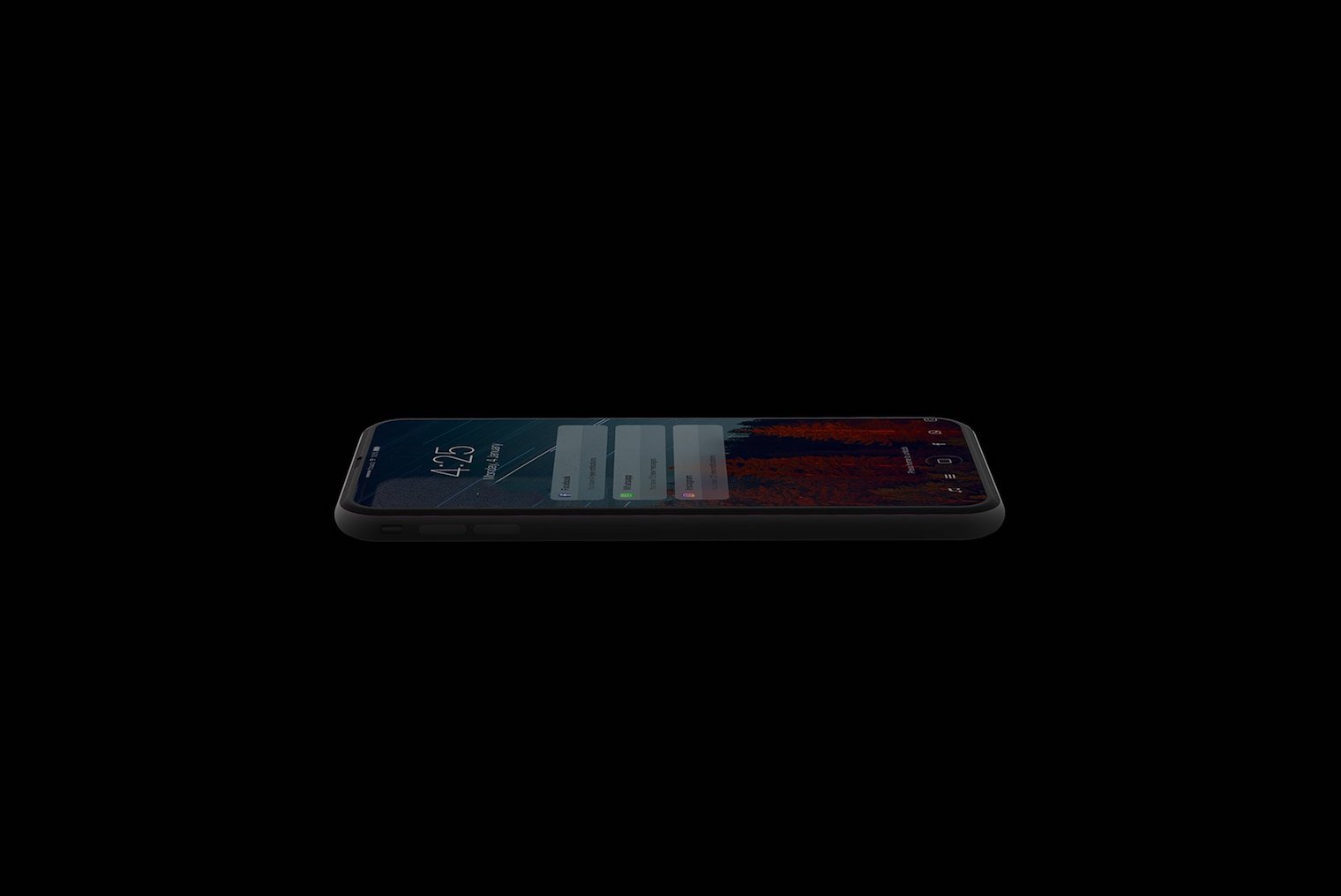 smartphone dark background notifications smartphone dark background notifications