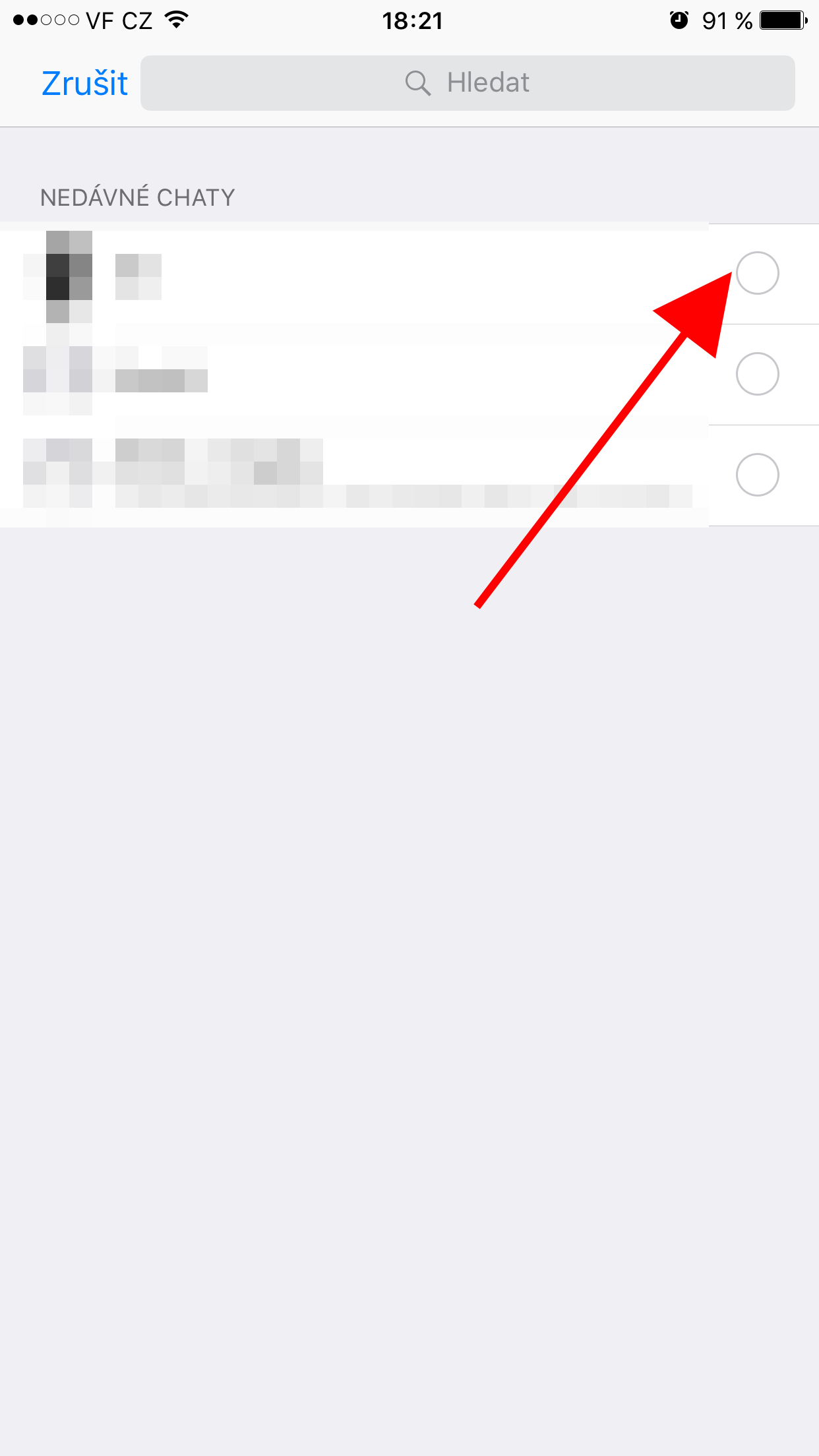 whatsapp recent chats