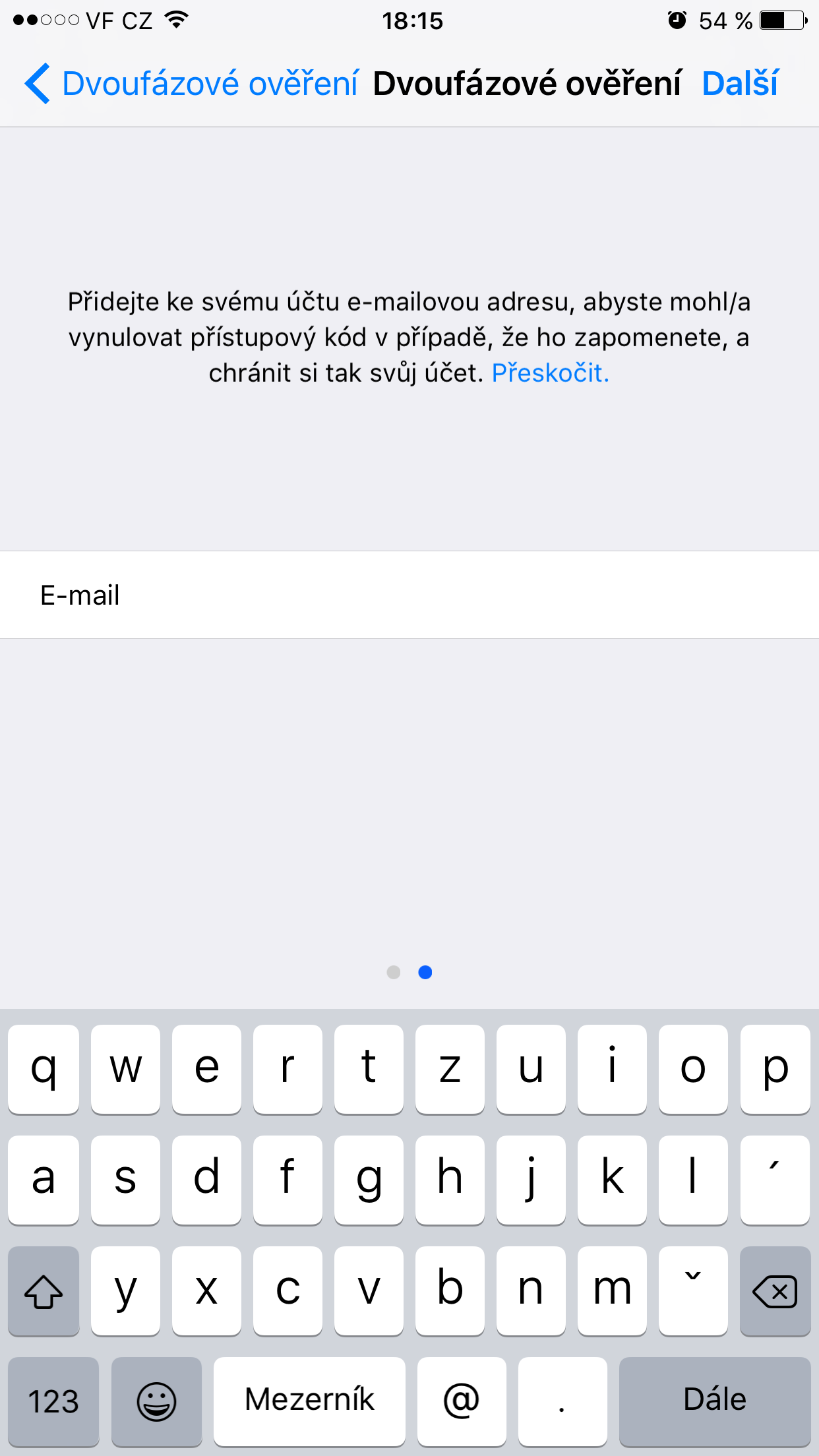 whatsapp two factor authentication email