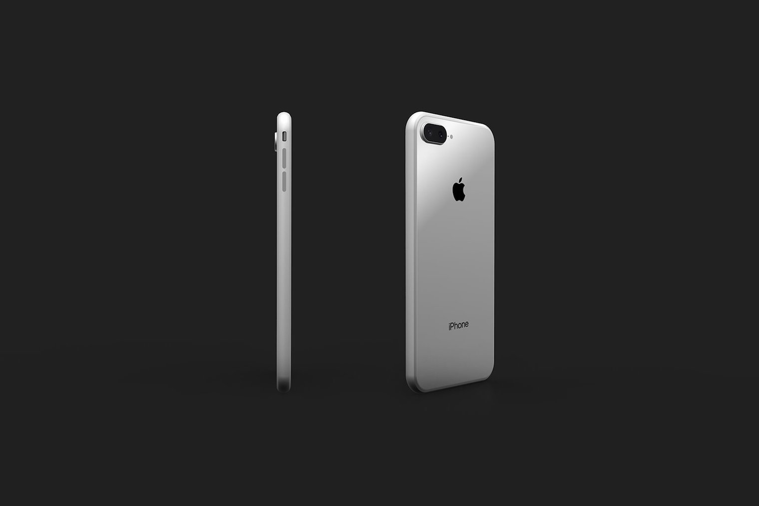 white smartphone front back view white smartphone front back view