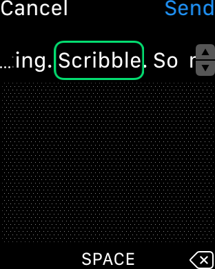 apple watch scribbly selection