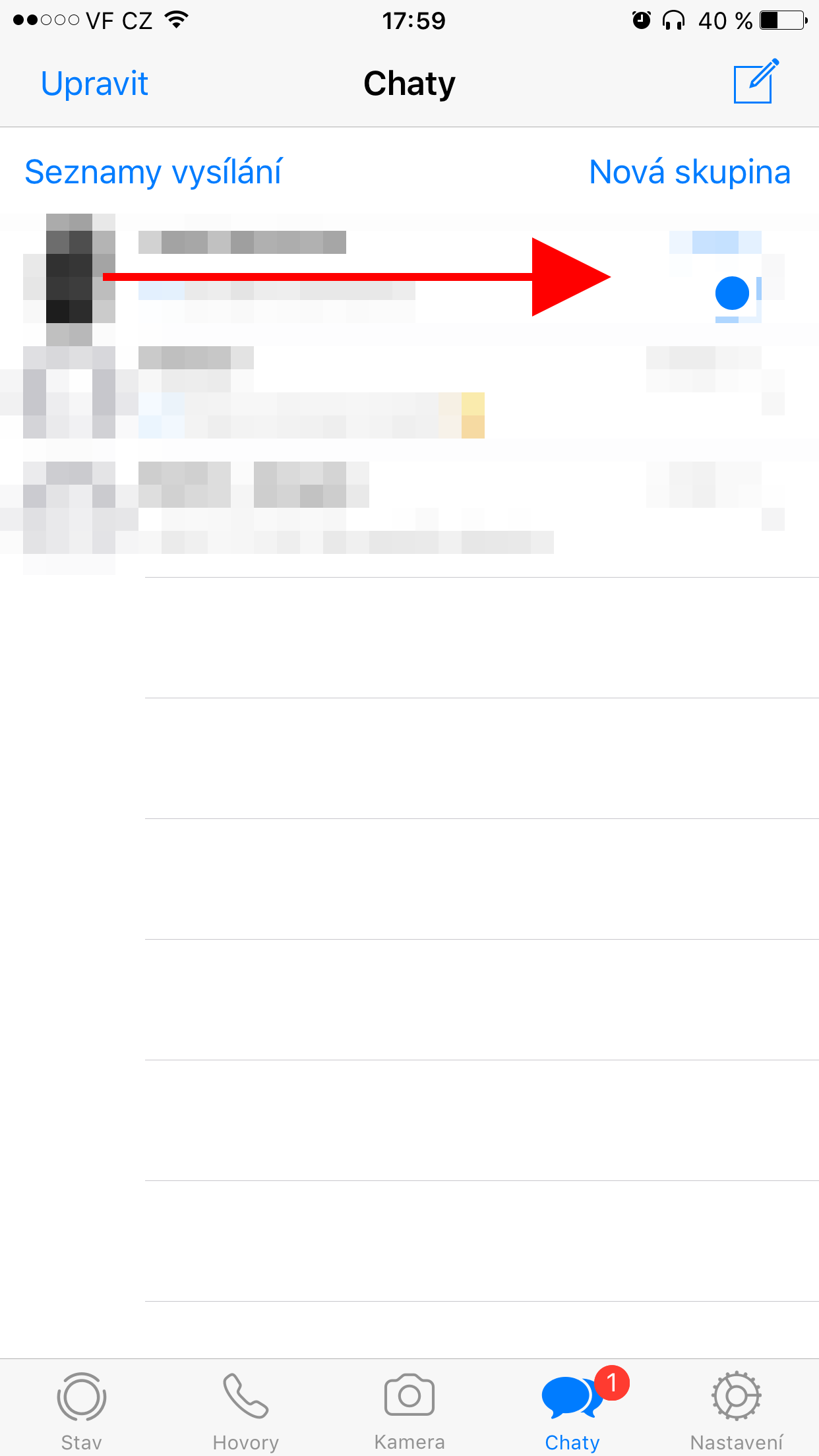 chat app read message