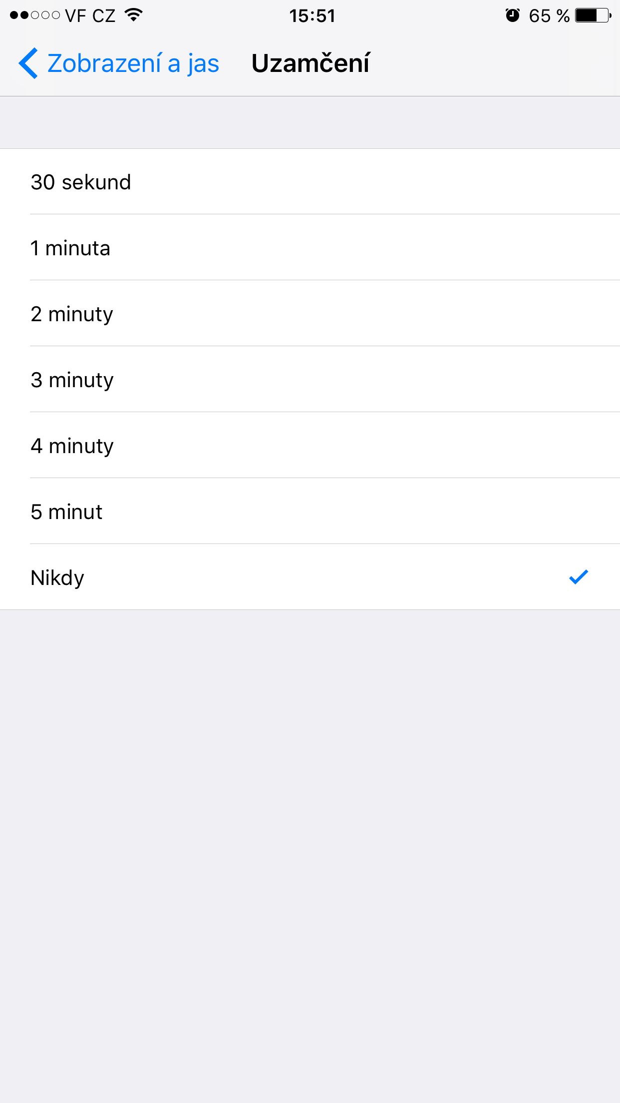 iphone auto lock options