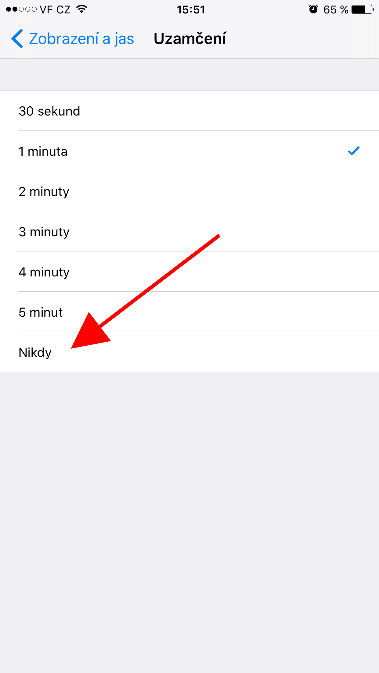 iphone auto lock settings