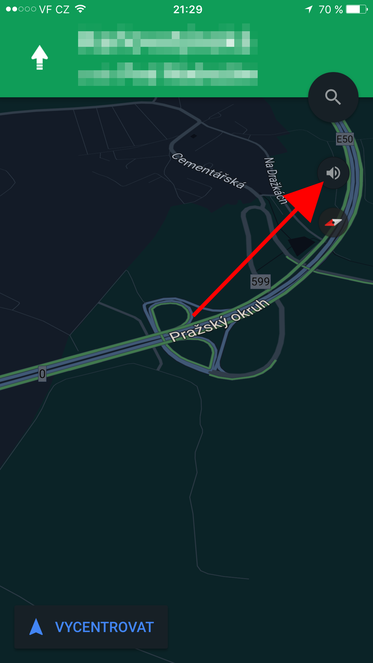navigation app sound on