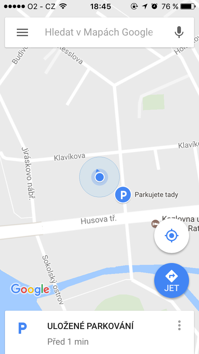 google maps parking view
