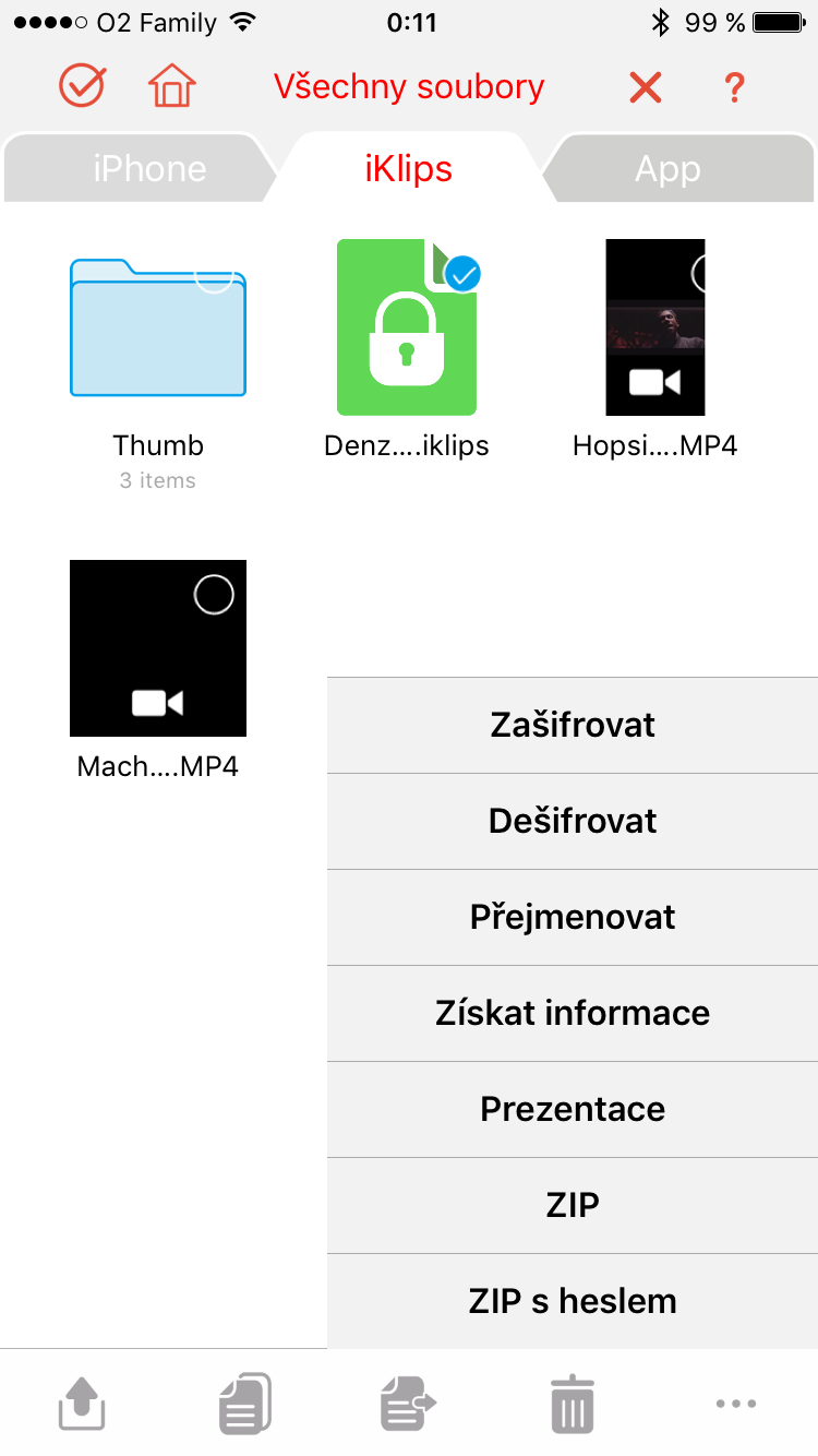 iklip file manager options