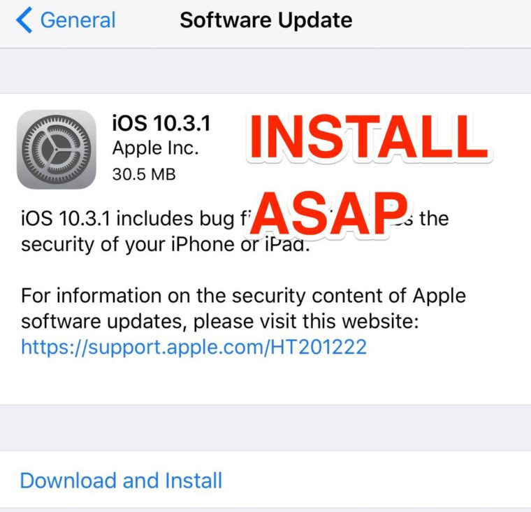 ios software update notification