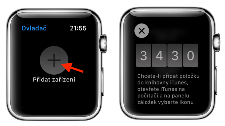 Ovladač Apple Watch