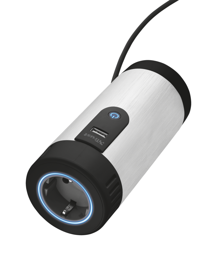 portable car charger angle view