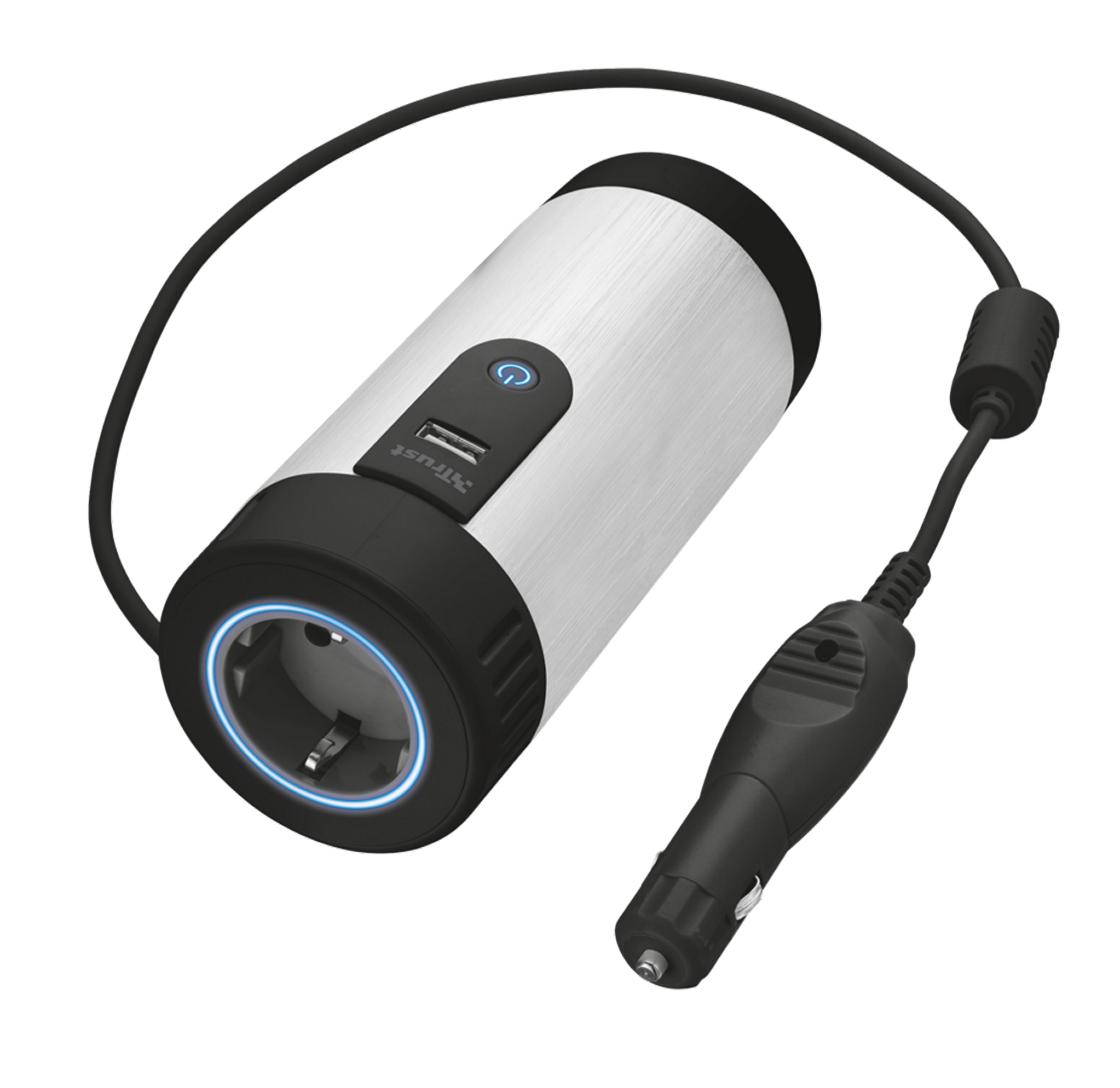 portable car charger side view