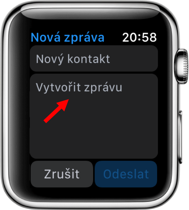 smartwatch create message screen