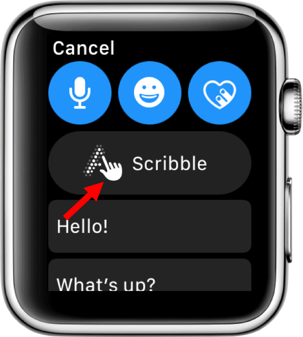 smartwatch scribble option