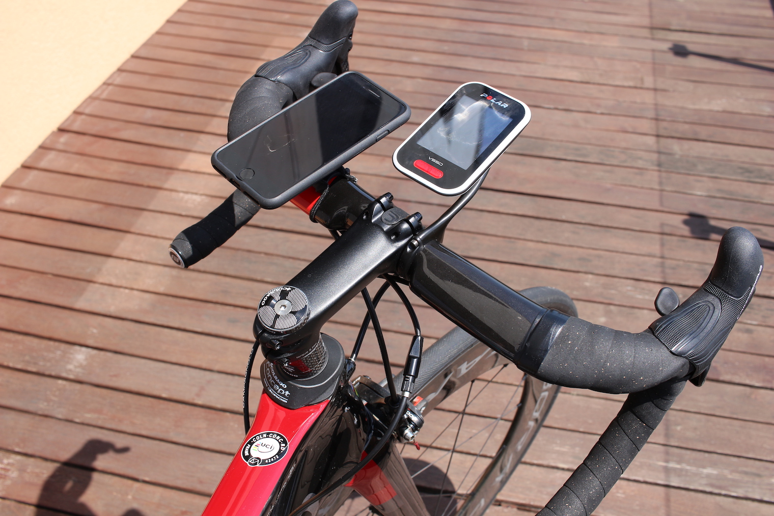 bike handlebar with gadgets