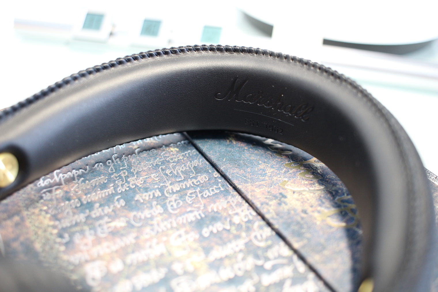 headphones on book detail