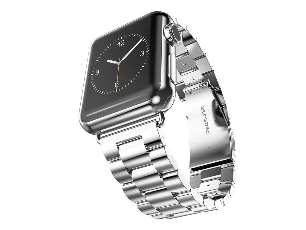 smartwatch with metal band