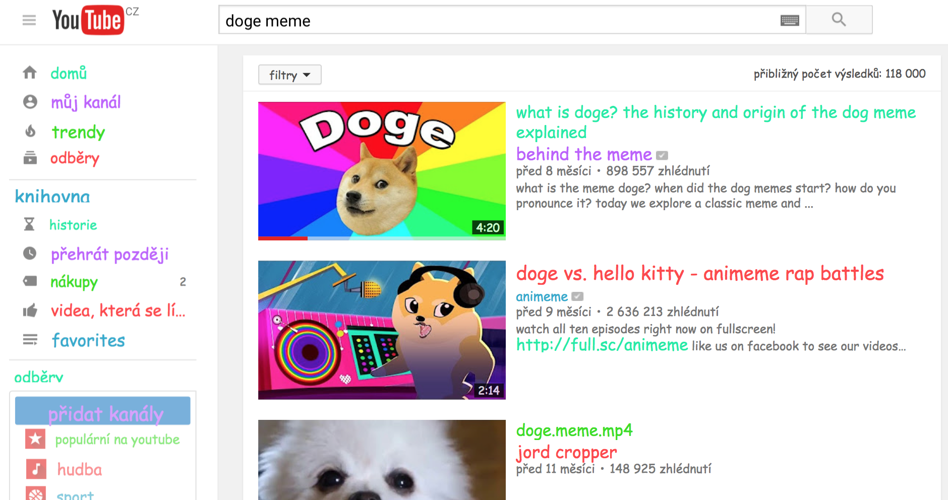 youtube doge meme