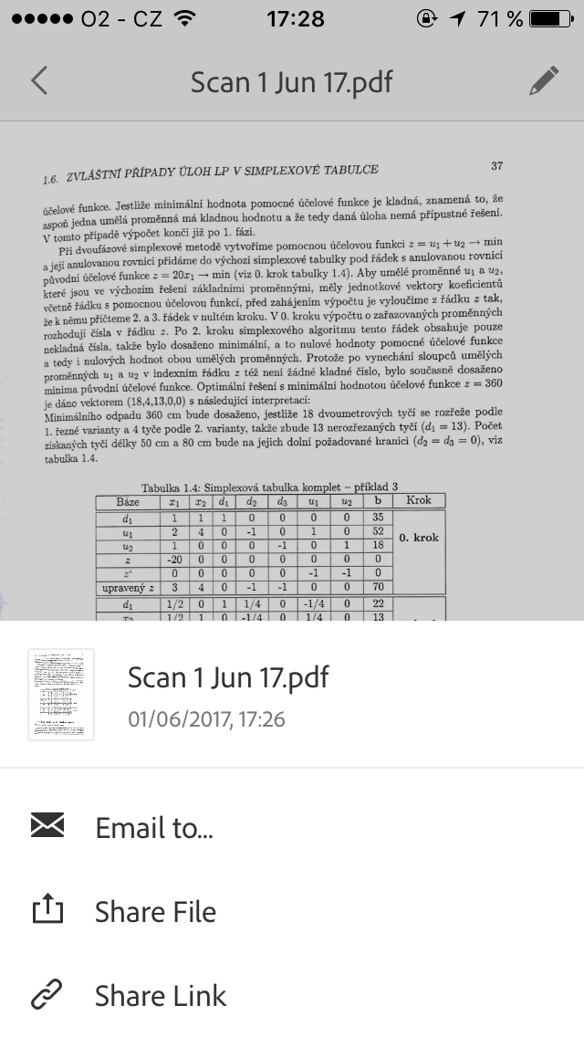 document sharing options