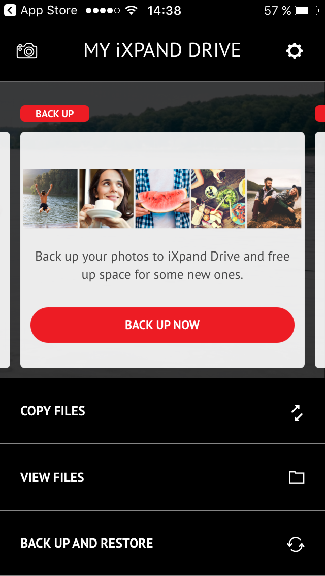ixpand drive backup prompt