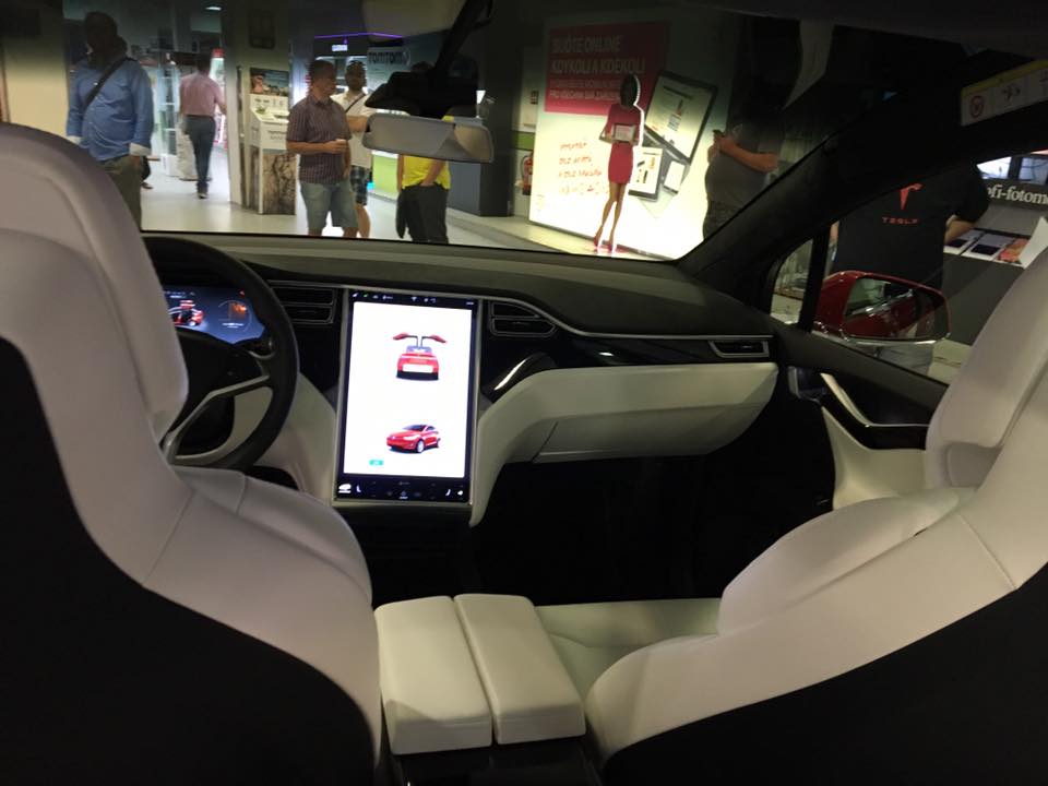 tesla interior dashboard