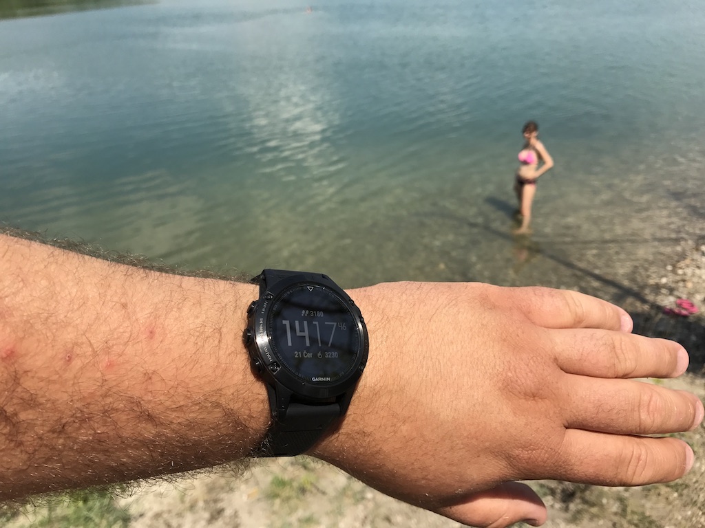 watch display lake scene