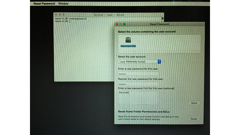 Reset Password Recovery Mode