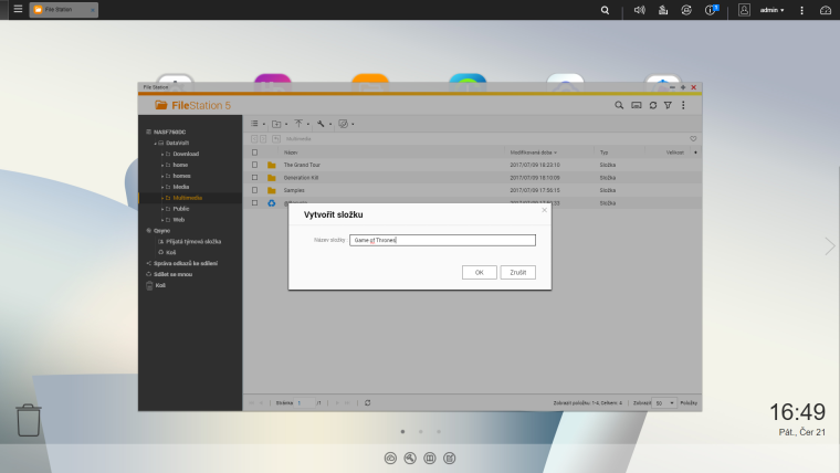 create folder dialog