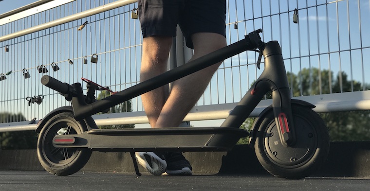 electric scooter side view